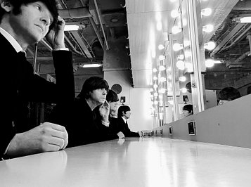 Beatles Tribute Preparing For The Show
